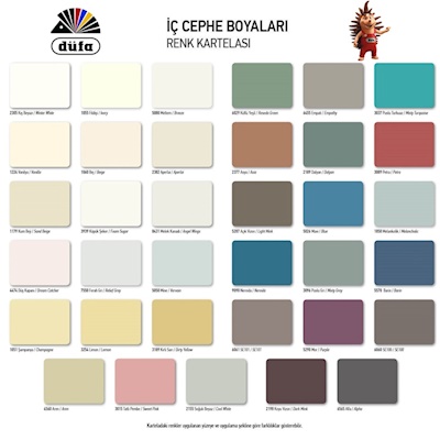 DÜFA İç Cephe Renkleri 